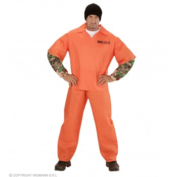Disf.Preso Naranja Tatuado T-L